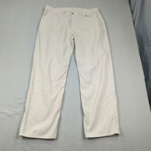 Levis Jeans Womens 33 Cream 94 Baggy Corduroy Wide Leg Casual Boho